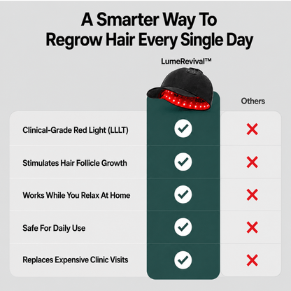 LumeRevival ™ Premium Red Light Therapy Cap